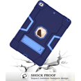 thumbnail image 6 of New iPad 9th Generation Case iPad 10.2 inch 2021 Released With A Screen Protector ,SOATUTO Shockproof Rugged Cover iPad 10.2 HD Tempered Glass For iPad 9th 8th 7th 10.2 inch - 1Pcs/ Navy+Blue, 6 of 7
