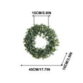 thumbnail image 2 of YOHAVEN Rose Flower Wreath 15.7", Artificial Floral Door Wreath Hanging Decorations for Wedding Party Holiday Christmas Farmhouse Wall Front Door Decor, 2 of 7