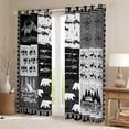 thumbnail image 2 of jejeloiu Summer Camper Rv Blackout Curtains Set of 2 (52x84 Each),Outdoor Advenrure Camping Window Curtains,Safari Bear Deer Curtains and Drapes For Teens,Ultra Soft Home Decor, 2 of 6