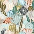 thumbnail image 2 of Vess, June Erica 26x26 White Modern Wood Framed Museum Art Print Titled - Parasol Garden II, 2 of 4