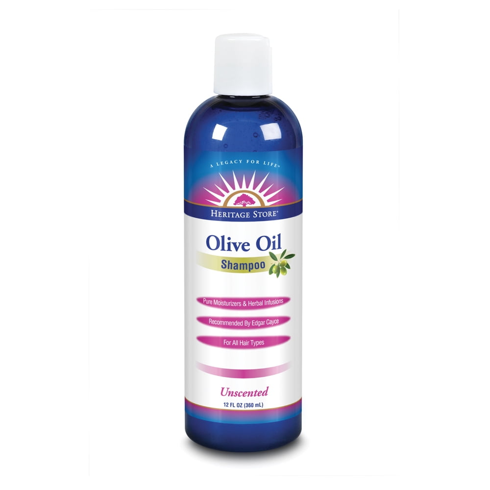 Heritage Store Hair Shampoo, Unscented Olive Oil, 12 Ounce Walmart