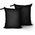 thumbnail image 1 of Bolsa para ropa sucia de 16 x 20 pulgadas, juego de 2 bolsas impermeables para ropa mojada, organizador plegable, bolsa de almacenamiento con cremallera, bolsa húmeda y seca para trajes de baño, natac, 1 of 5
