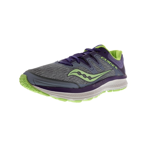 Saucony Women's Guide Iso Fog / Purple Mint Ankle-High Mesh Running Shoe - 10.5M