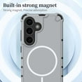 thumbnail image 5 of For Samsung Galaxy S25 Magnetic Phone Case,Compatible with Mag-Safe,Dropproof Heavy Duty,Military-Grade Drop Protection,Shockproof Anti-fall Tough Rugged Phone Case Cover,Black, 5 of 9