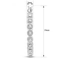 thumbnail image 4 of SuperJeweler 1/4 Carat Diamond Hoop Earrings, 3/4 Inch For Women, 4 of 5