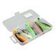 thumbnail image 2 of Señuelo de pesca de silicona de 7cm, juego de cebo de pesca con cola en T suave de dos colores, juego de accesorios de pesca para pesca en agua salada, 2 of 14