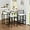 White With 4 Stools, variant on Aklaus Bar Table Set,44" White Faux Marble Top Bar Table and Chairs Set,Counter Height Bar Table with 2 Bar Stools,3 Piece Kitchen Breakfast Table for Living Room Dining Room Apartment
