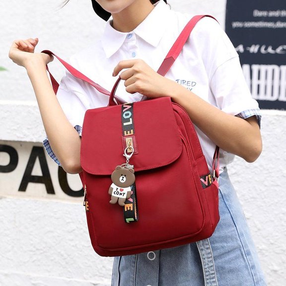 Oxford Fabric Flap Backpack