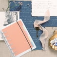 thumbnail image 2 of HLONK 2 Pcs Transparent Loose-leaf Book Binder Plastic Adjustable Organizer Notebook Shell Notebooks Desktop Clear Envelopes, 2 of 6