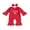 Red, variant on BemeyourBBs Baby Girl Christmas Outfit Bow Letter Long Sleeve Romper Headband