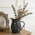 thumbnail image 2 of Bigfortune Vinatge Flower Vase for Table Decor,Rustic Metal Pitcher Milk Jug Vase - Farmhouse Vase Home Decor, Perfect for Fresh/Dried Flowers, 2 of 6