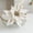 White, variant on Christmas Glitter Flowers, 10'' Christmas Glitter Magnolia Flower for Tree Christmas, Poinsettia Magnolia Flower Easy to Hang Christmas Artificial Flowers for Christmas Picks