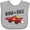 AC-Heather Grey, variant on Inktastic Born to Race Red Race Car Boys or Girls Baby Bib
