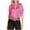 Hot Pink, variant on yillto Womens 3/4 Sleeve Satin Top V Neck Button down Collared Dressy Shirts Silky Business Blouses