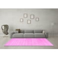thumbnail image 3 of Ahgly Company Indoor Round Solid Pink Modern Area Rugs, 8' Round, 3 of 4