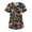 Black, variant on American Flag Shirt Women, Plus Size Floral Printed Scrub Working Uniform Tops V Neck Short Sleeve Tshirts Workwear Tee With Pockets Womens Flowy Summer Tops Shirts Tank (3XL, Orange) ZMTing