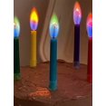 thumbnail image 1 of 12PCS Colorful Flame Birthday Candles Flame And Candle Color Match Perfect For Birthday And Party Photos, 1 of 4