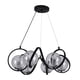 thumbnail image 2 of Lámpara Candil Colgante Esferas de Cristal Tendo Luxica Lighting Negro Cromo, 2 of 4