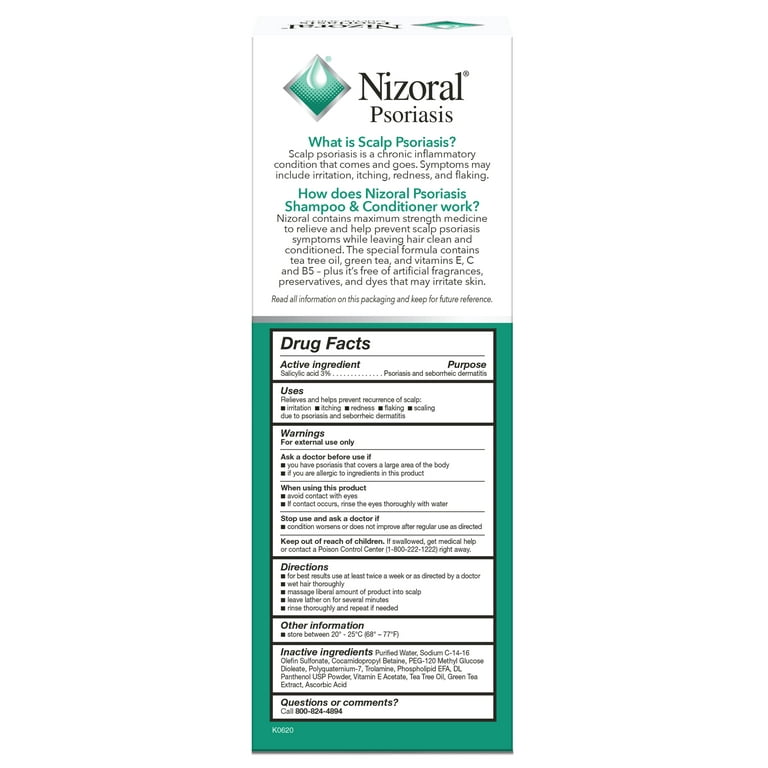 Nizoral Psoriasis Scalp Shampoo and Conditioner, 11 oz