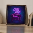 thumbnail image 3 of Neon Chair Decor Wooden Sign Wall Plaque - Vintage Art Decoration, Wall Decoration - Ideal Gift For Home Decoration, Living Room, Bathroom, Bedroom, Garden, Dining, Bar, Cafe, Festival Party Decor, 3 of 7