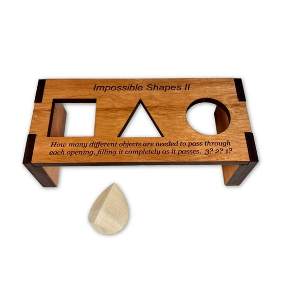 Creative Crafthouse Impossible Fit Illusion Puzzle Wood Desk Toy USA Made