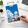 thumbnail image 5 of ALAZA Plastic Clipboard A4 Letter Size Decorative Clipboards for Students Women Men 9" x 12.5" Blue Sky Daisy Floral, 5 of 6