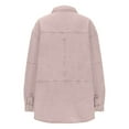 thumbnail image 4 of Drses Women's Denim Pullover Casual Button V Neck Blouse Loose Fit Long Sleeve Jean Jacket With Pocket, 4 of 5