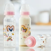Parents Choice Standard Neck Bottle, 9 fl oz, Newborn 0+ Months, 3 Pack