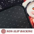 thumbnail image 6 of Black Snowman Snowflake Christmas Kitchen Rugs and Mats Set of 2, Winter Home Decor Low-Profile Floor Mat Decorations for Home Kitchen 17"x47"+17"x30", 6 of 6