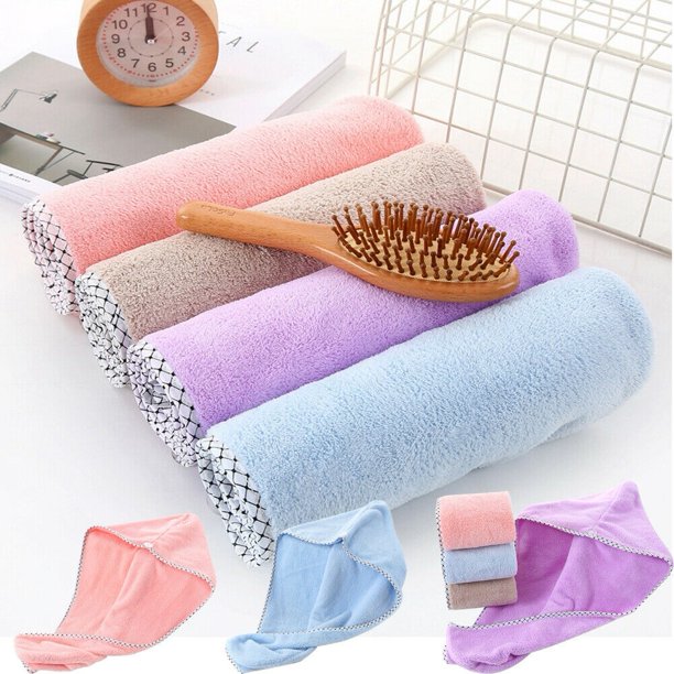 Women Twist Dry Shower Microfiber Hair Wrap Towel Drying Bath Spa Head