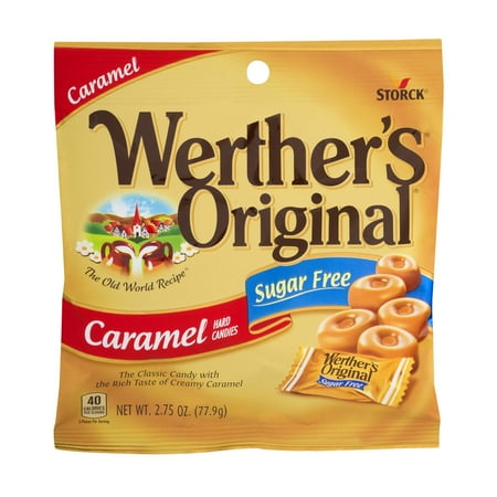 - (3 Pack) Werther's Original, Sugar Free Caramel Hard Candies, 2.75 Oz