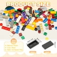 thumbnail image 2 of 555 Piezas Bloques Planos a Granel, Azulejos Clásicos Negros 1x2 Superficie Lisa Mini Accesorios de Bloques de Construcción Compatibles Kits para Construir Pisos Paredes Artes de Mosaico Pixel, 2 of 5