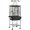 Black, variant on PawHut 61.5 Inch Bird Cage Parakeet House for Cockatiel with Stand, White