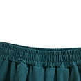 thumbnail image 4 of LEBONYARD Women's Shorts Wide Leg,Women's Summer Solid Pocket Home Casual Sports Shorts Green L, 4 of 4