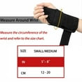 thumbnail image 2 of WUSI 5"-8"(12-20cm) Wrist Straps Carpal Tunnel Right Men Women Night Wrist Sleep Support Splint Stabilizer with Compression Sleeves Adjustable Straps for Tendonitis Arthritis Pain Relief (Right Hand), 2 of 5