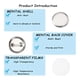 thumbnail image 3 of 600 Uds., Suministros para Hacer Botones en Blanco, 25Mm/1 Pulgada, Kit de FabricacióN de de BotóN Trasero, Piezas de Placa de Metal para MáQuina de FabricacióN de Botones, 3 of 8