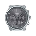 thumbnail image 2 of Casio Standard Analog Chronograph Stainless Steel Grey Dial Quartz MTP-E515D-8AV Men's Watch, 2 of 3