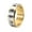 Gold, variant on HIJONES Men's Stainless Steel Chinese 6 Words of Truth Hollow Turnable Ring 8MM Relieving Stress Anxiety Jewelry Black Size 11