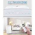 thumbnail image 5 of 12,000 BTU Portable Air Conditioner, 3-In-1 Cooling, Dehumidifier & Fan for Rooms Up to 550 Sq.Ft, Remote Control, Sleep Mode, 24-Hour Timer, Installation Kit Included, 5 of 8