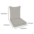 thumbnail image 5 of HOMETRENDS Deluxe High Pillow Back Cushion, 5 of 5