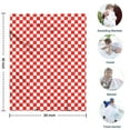 thumbnail image 4 of Red White Checkerboard Checkered Pattern Blanket,Comfortable Soft Flannel Throw Blanket,All Season,Warm Lightweight Blankets for Sofa Bed Couch Living Room Chair,30"x40", 4 of 4