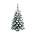 thumbnail image 2 of LIORAGLJ 30in Flocking Christmas Tree with Snow Scene for Desktop Holiday Decor, 2 of 6