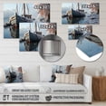 thumbnail image 4 of Designart "Winter Landscape by the Icy Harbor" Transportation Metal Wall Art Prints, 4 of 5