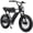 BLACK-X1S-Daul Battery, variant on MACFOX X1S 750W Electric Bike for Adults & Teens, 20 MPH, 28-Mile Range, 20"x4" Fat Tire E-Bike for City Commuting, School Riding, and Daily Travel