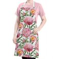 thumbnail image 5 of Pioneer Flower Floral Print Pattern Apron-Garden Aprons for Women with Pockets-Cotton Linen Waterproof Kitchen Cooking Gardening Aprons Adjustable for Kitchen,Cooking,BBQ and Salon 33x27 Inch, 5 of 7