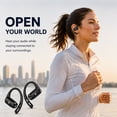 thumbnail image 2 of TOPVISION Wireless Earbuds, Bluetooth 5.4 Earbuds with Clear Calls & Built-In Mic, Open-Ear Earbuds with Dual EQ Sound Modes, Stereo Sound, 64H Playtime, Open-Ear Headphones for Running, Workout, Gym, 2 of 9