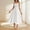White, variant on Oplxuo Women's Spaghetti Strap Smocked Maxi Dress Summer Casual Boho Sleeveless Flowy A ine Long Beach Sundresses