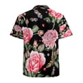 thumbnail image 3 of High Quality Hawaiian Shirts for Men Short Sleeve Aloha Beach Shirt Floral Summer Casual Button Down Shirts Blouses HYJWFG, 3 of 7