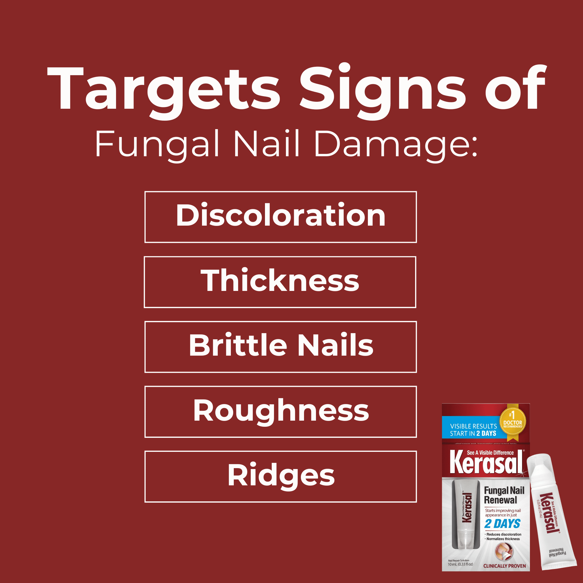 (2 pack) Kerasal Nail Fungus Extra Strength | Restorative Nail Repair for Damaged Nails, 0.33 fl oz