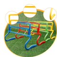 thumbnail image 6 of QccHieUs Agility Hurdle Adjustable Obstacles Jumping Bar Set Speed Training Equipment Set yellow, 6 of 9